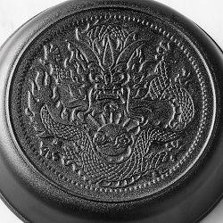 Lodge Seasoned Cast Iron Dragon Skillet, 10&quot;
