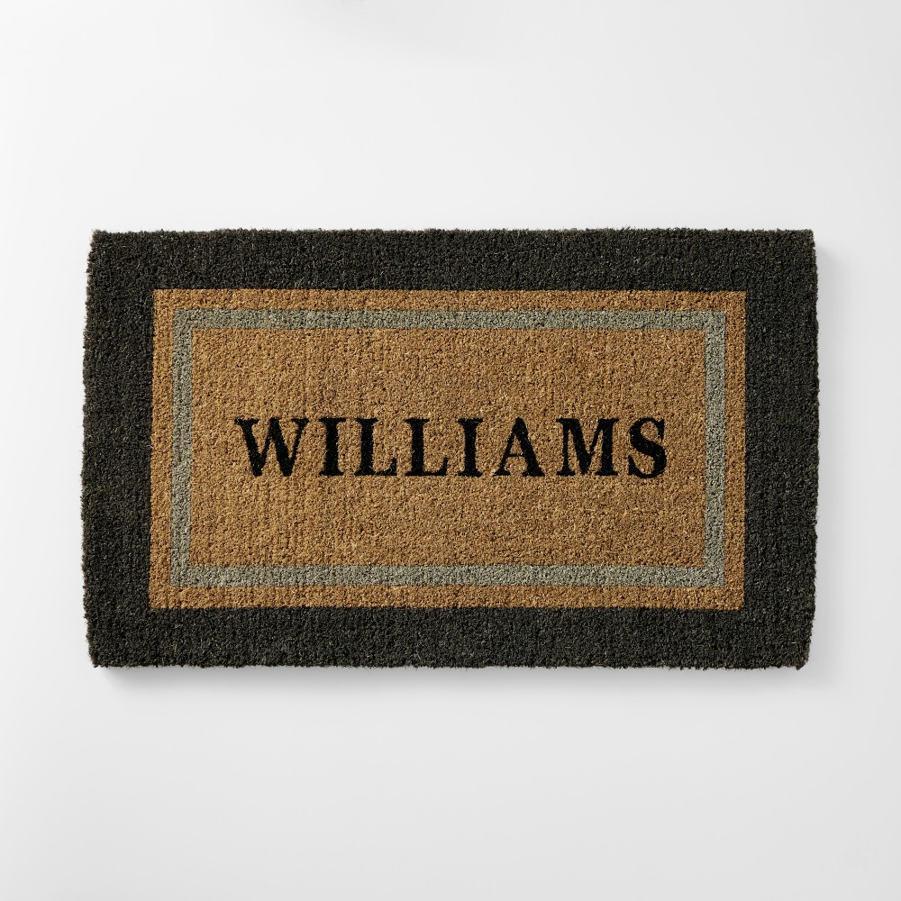 Hold Everything Border Doormat, Personalized