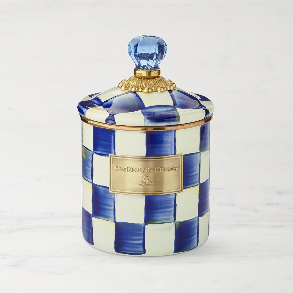MacKenzie-Childs Royal Check Canister - Small