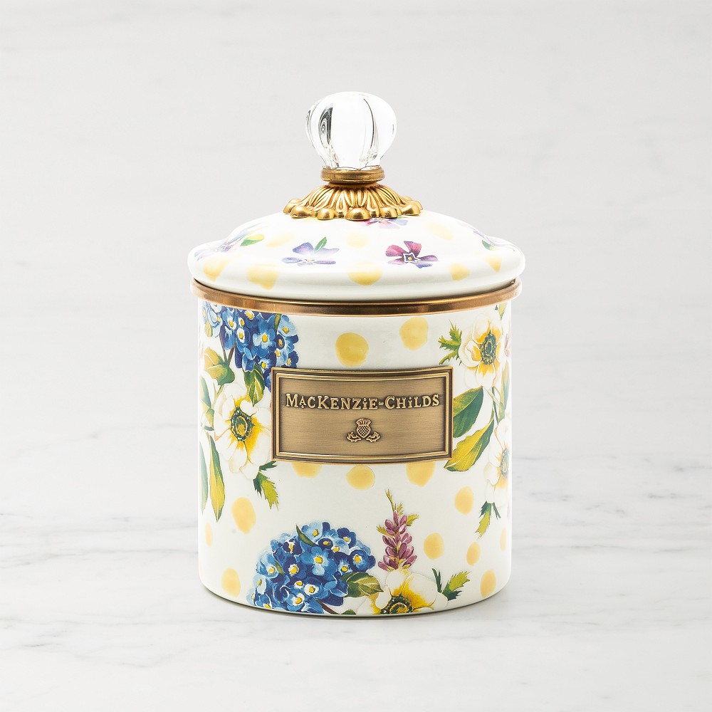 Mackenzie-Childs Wildflowers Enamel Canister, Small