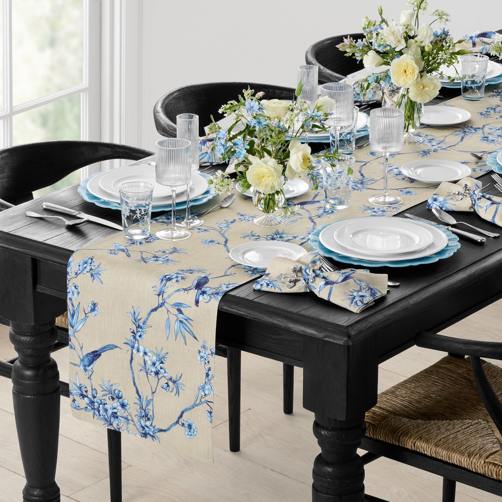 Tea Garden Table Runner, 16"x108"
