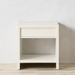 Faux Bone 1-Drawer Nightstand, Ivory (24&quot;)
