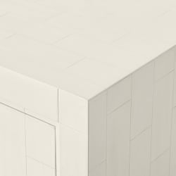 Faux Bone 1-Drawer Nightstand, Ivory (24&quot;)