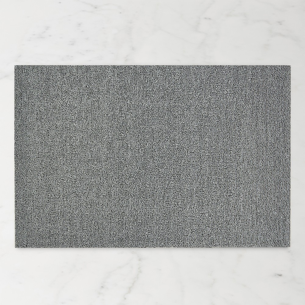 Chilewich Easy Care Heathered Shag Big Mat, Fog, 36"x60"