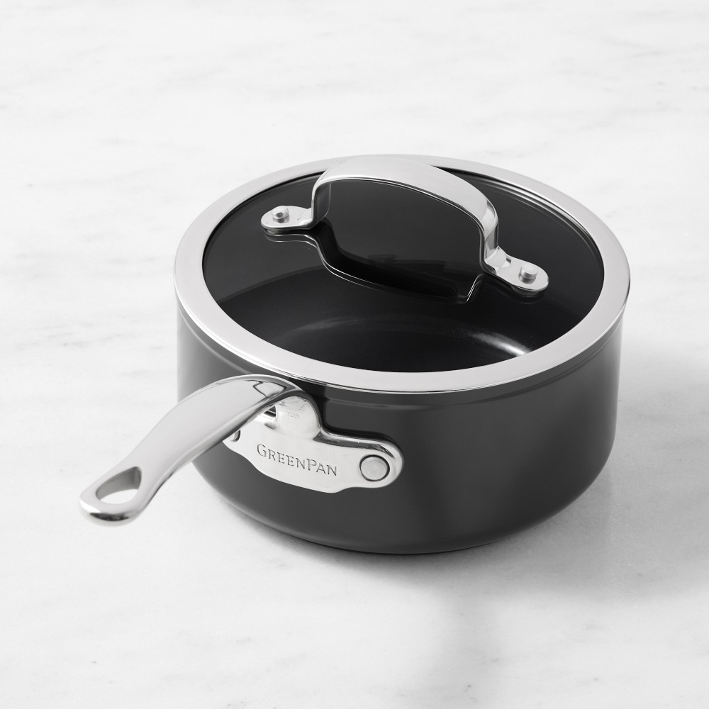 GreenPan Premiere Hard Anodized Ceramic Nonstick Saucepan, 2-Qt.