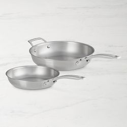 Le Creuset Essential Stainless-Steel 2-Piece Fry Pan Set, 9 1/2" & 11"