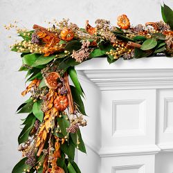 Quince and Cinnamon Stick Wreath &amp; Garland