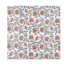 Large Scale Block Printed Napkins, Set of 4