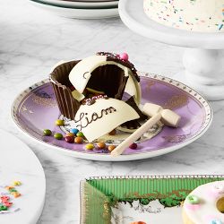 Personalized Chocolate Breakable Birthday Cupcake