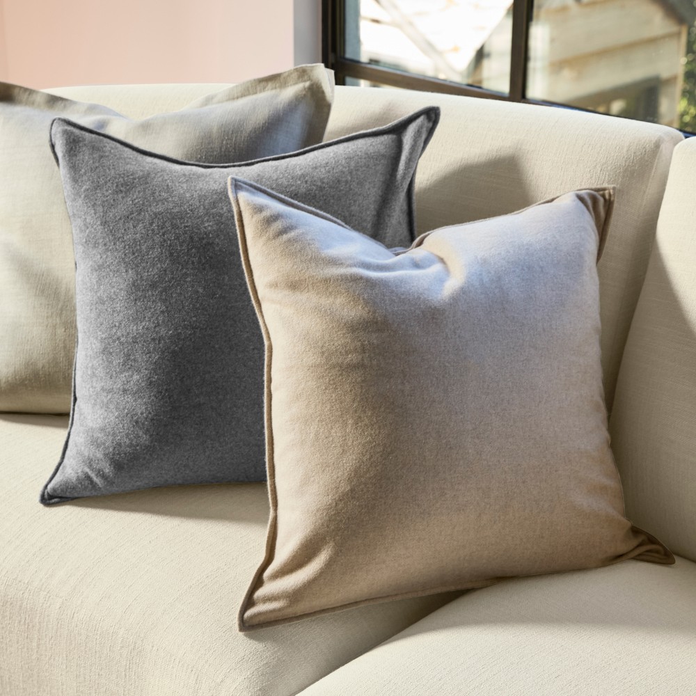European Solid Cashmere Pillow Cover
