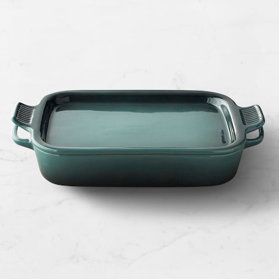 Le Creuset Stoneware Rectangular Baker with Platter Lid, Ocean