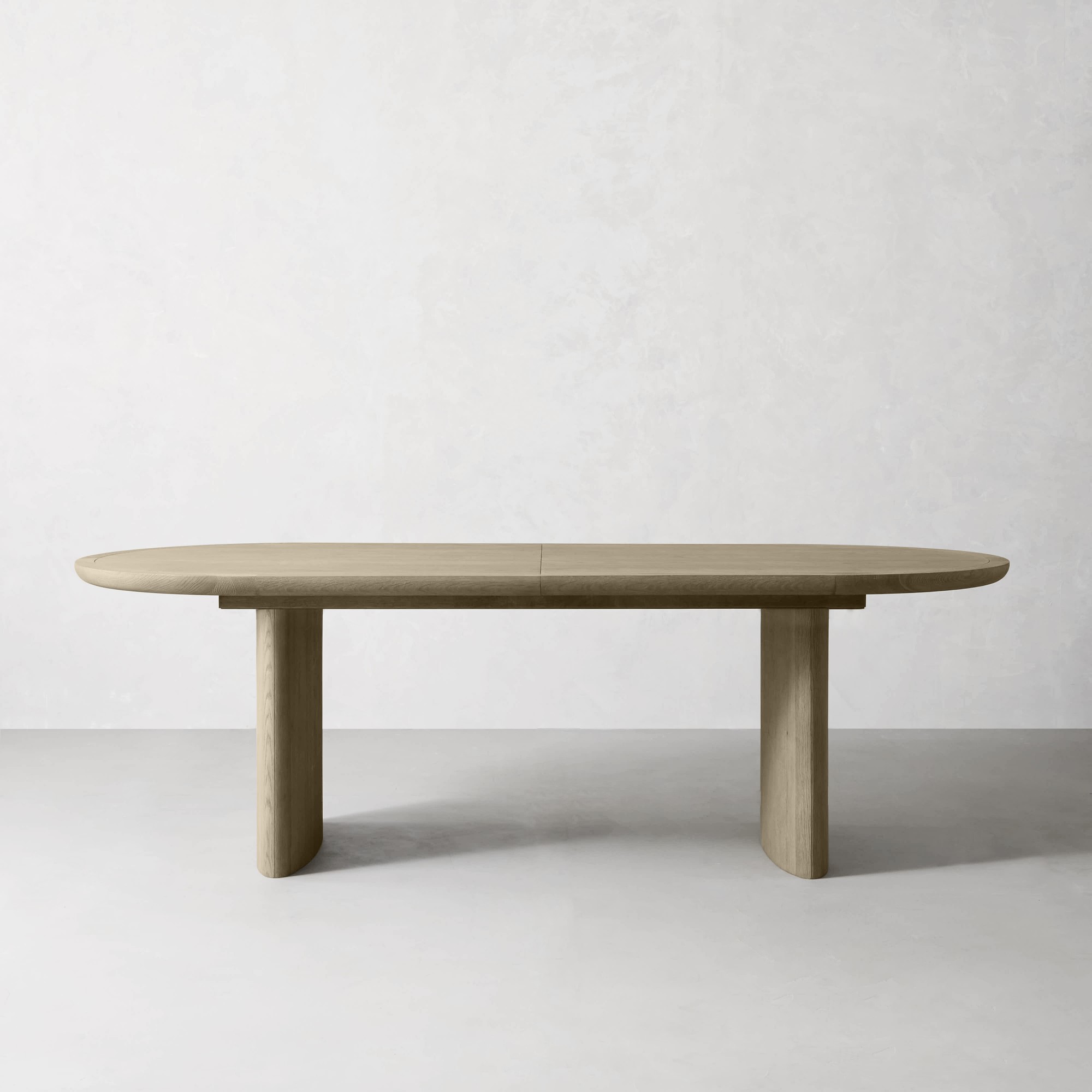 Radius Extendable Oval Dining Table, 72" to 90", Wood, Heritage Grey