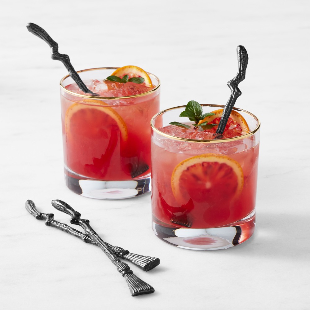 Witch's Broom Stirring Sticks, Set of 4