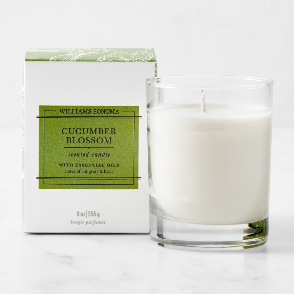 Williams Sonoma Essential Oils Cucumber Blossom Candle