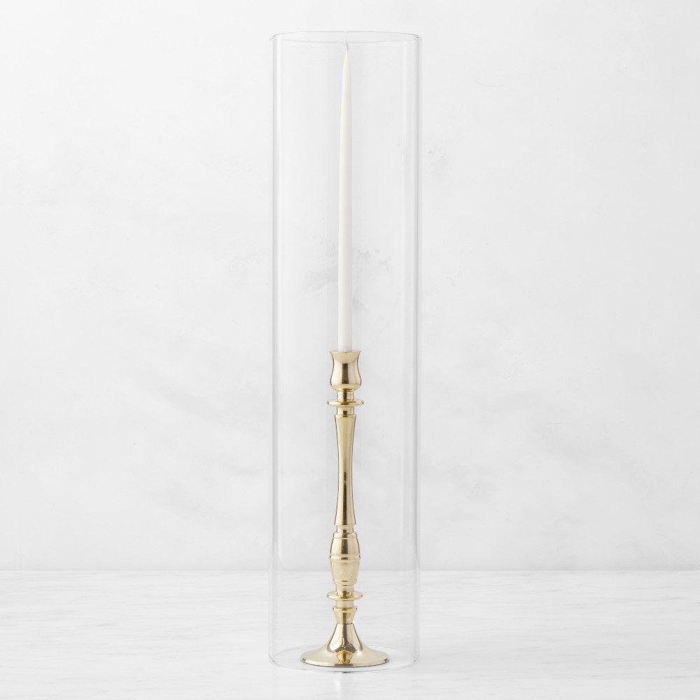 Hurricane Glass Taper Holders - 5"