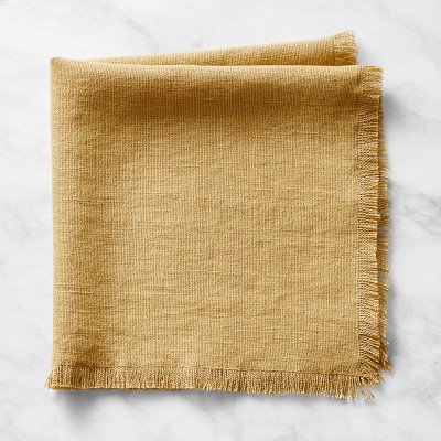 Fringed Napkins, 20&quot; X 20&quot;, Set of 4, Gold