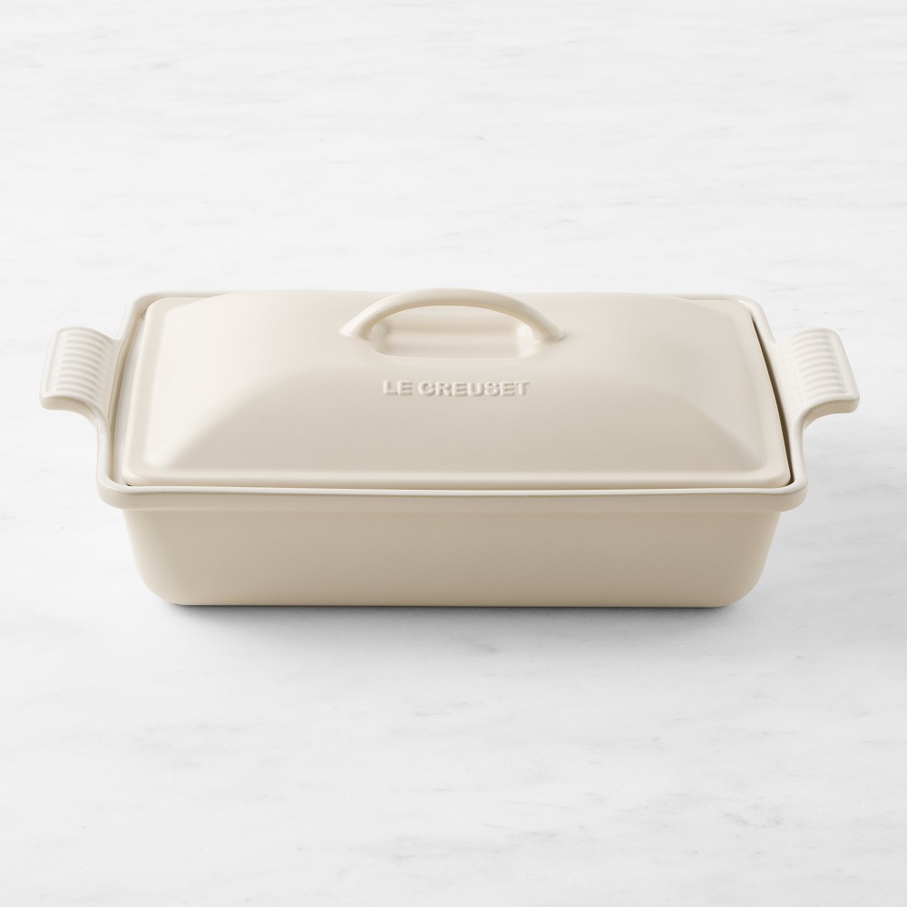 Le Creuset Heritage Stoneware Rectangular Covered Casserole, 4-Qt.