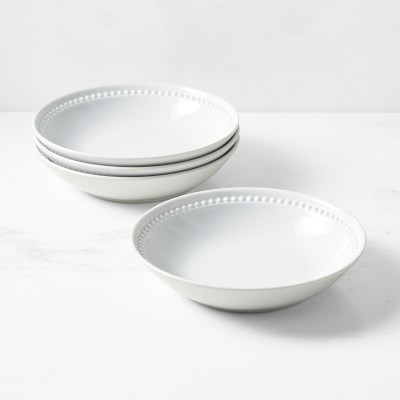 Pillivuyt Beaded Coupe Pasta Bowls, Set of 4