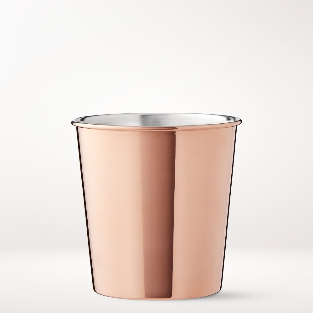 Copper Double Old-Fashioned Glasses, Set of 2