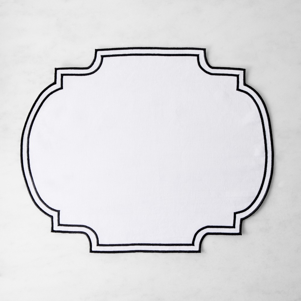 Cartouche Placemat, Black
