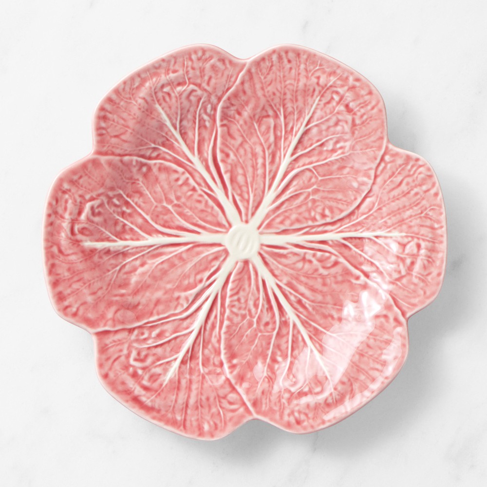 Bordallo Pinheiro Cabbage Dinner Plates - Set of 4, Pink