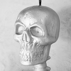 Madame Bonesworth Pre-Lit Silver Skeleton, 5.8'