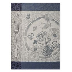 Jacquard Francais Crocus Navy Tea Towel