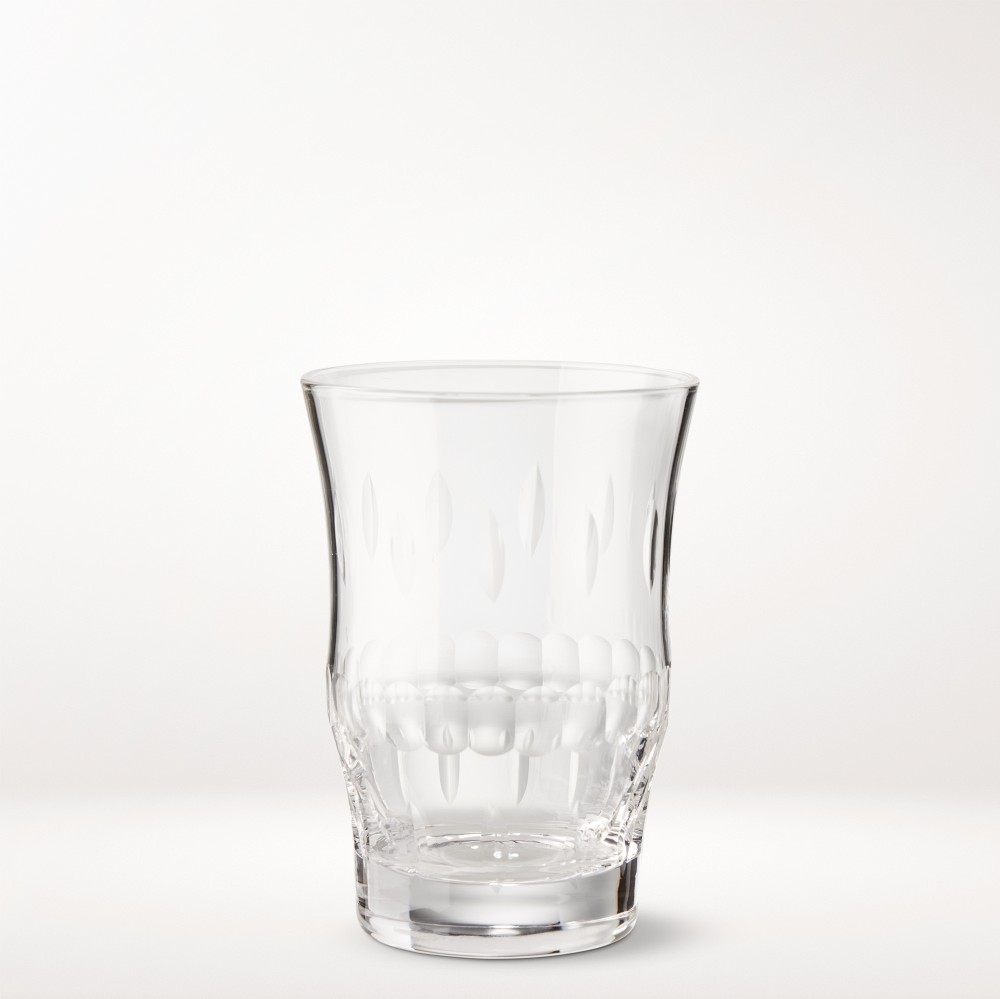 Victoria Cut Tumblers, Set of 4, Clear