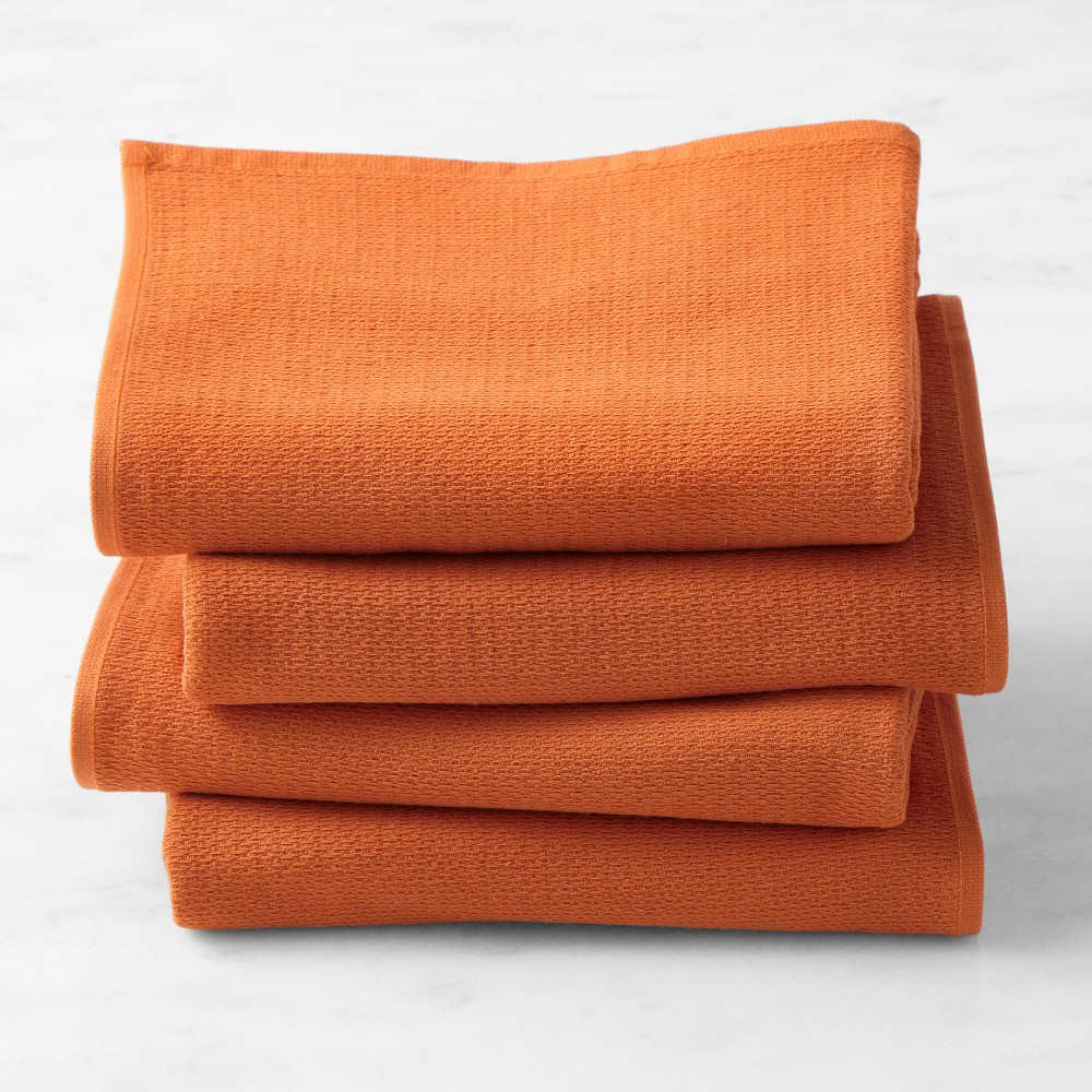 Williams Sonoma All Purpose Towels, Set of 4, Pumpkin
