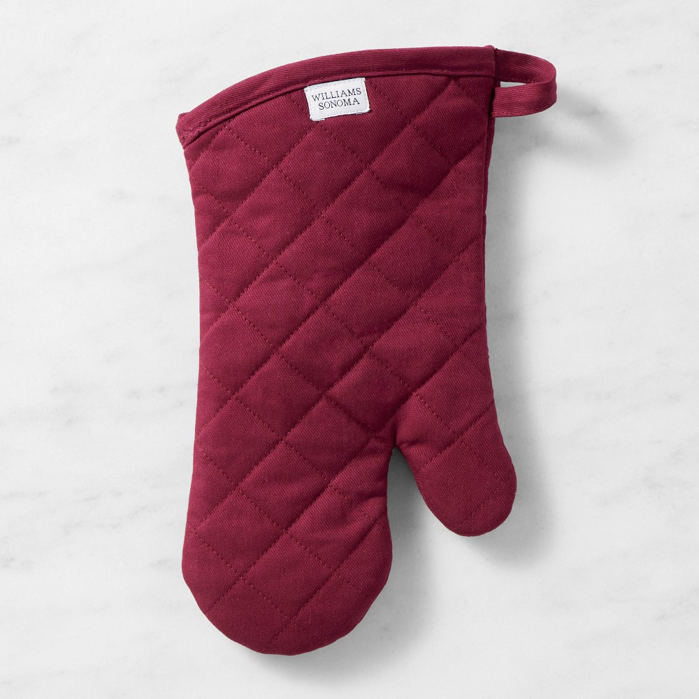 Williams Sonoma Solid Oven Mitt, Pomegranate