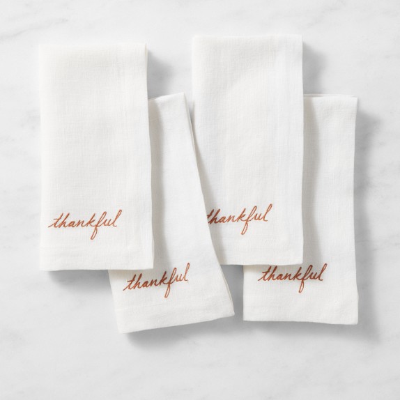 Thankful Napkins, Set of 4