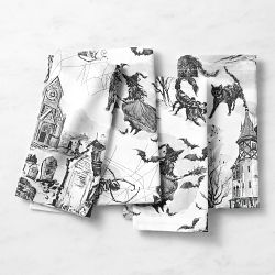 Spooky Soirée Toile Napkins, Set of 4