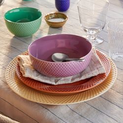 Lyngby Porcelain Rhombe Bowls, Set of 4