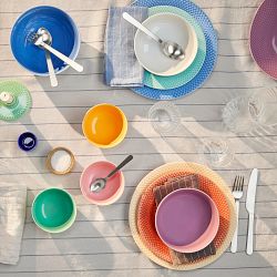 Lyngby Porcelain Rhombe Bowls, Set of 4