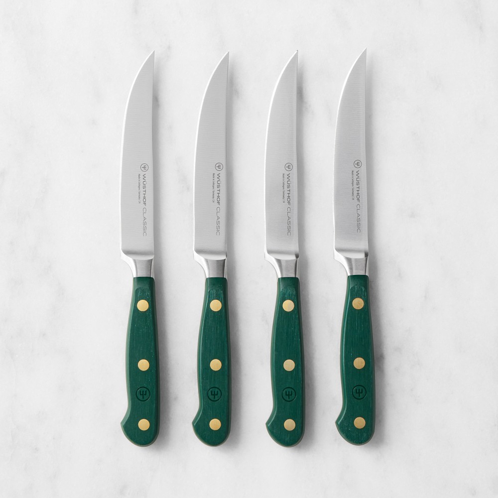 Wüsthof Classic Steak Knives, Set of 4 - Set of 4, Fresh Rosemary