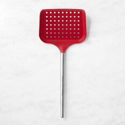 Williams Sonoma Stainless-Steel Silicone Roasting Scoop, Red