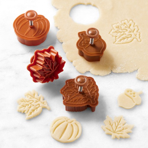Williams Sonoma Mini Fall Pie Punches, Set of 4