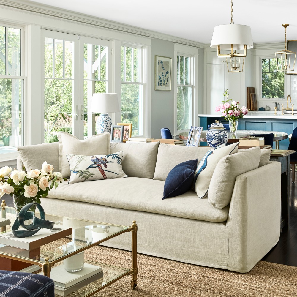Laguna Slipcovered Sofa (81&quot;-108&quot;)