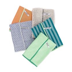 Full Circle Renew Essential Recycled Microfiber Cloths, Set of 5