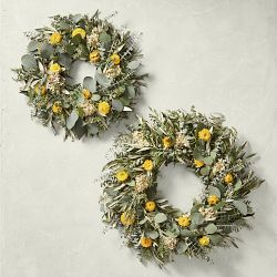 Hello Spring Live Wreath, 26&quot;