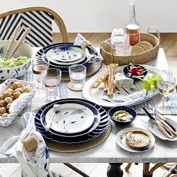 Light Woven Round Tray