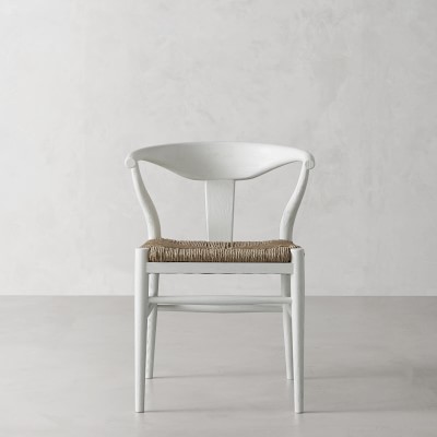 Baldwin Dining Arm Side Chair, White