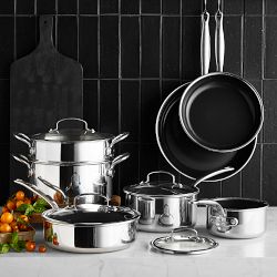 GreenPan&#8482; Premiere Max Stainless-Steel Ceramic Nonstick 11-Piece Cookware Set