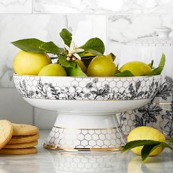 Williams Sonoma Honeycomb Porcelain Fruit Bowl