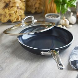 GreenPan&#8482; Premiere Max Hard Anodized Ceramic Nonstick Covered Fry Pan