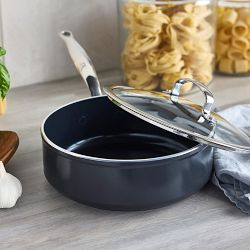 GreenPan&#8482; Premiere Max Hard Anodized Ceramic Nonstick Covered Saute Pan, 5-Qt.