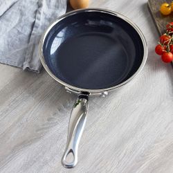 GreenPan&#8482; Premiere Max Stainless-Steel Ceramic Nonstick Fry Pan
