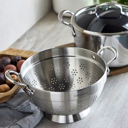 GreenPan&#8482; Premiere Max Stainless-Steel Ceramic Nonstick Steamer Multipot, 6-Qt.