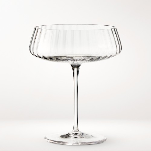 Williams Sonoma Reserve Optic Coupe Glasses, Set of 4