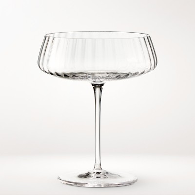 Williams Sonoma Reserve Optic Coupe Glass, Each